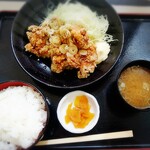 花笠食堂 新庄おだいどこ - からあげ定食は890円でした