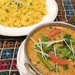 Danapani - ダールマカレー "Dal ma Curry" , ジラガーリックバターライス "JEERA GARLIC BUTTER RICE"
