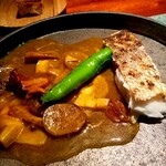 蒼 - 天然キノコをどっさり使ったソースに、明石の鯛