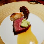 蒼 - 但馬玄の炭火焼き　ジュのソースが悶絶級に美味しくて、全てぬぐいたい。