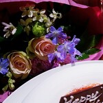 蒼 - お花を頂きました♡紫が印象的。大好きな色をありがとうございます。