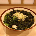 そばの神田 東一屋 - アサソバビンボー！　
      朝そば＋わかめ　