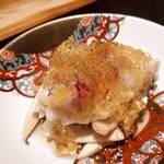 炭火割烹 白坂 - ⚫鱧と松茸　土佐酢ジュレ