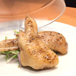 KUROKI - 博多地鶏のコンフィ 1本　¥350