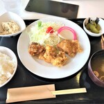 クロス ワン - 200916水　神奈川　クロスワンみなと赤十字病院　鶏天ぷら塩だれ定食730円