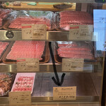 ピギーパーラー - 店内精肉コーナー
            矢印の肉を買いました。