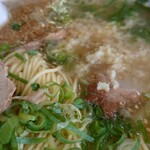 江ちゃんラーメン - 今日はニンニク2個クラッシュ！美味し！