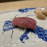 鮨旬美西川 - トロの先焼き