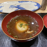 鮨旬美西川 - 玉子入り赤だし