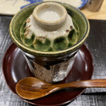 鮨旬美西川 - 梅肉入り茶碗蒸し