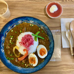 寿や - 「カレーセット」@1078(税込)＊大盛り無料＊