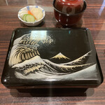 うなぎ 魚政 - ご開帳前。