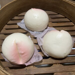 飲茶 縁 - 桃まん