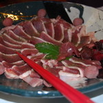 日本料理 竹生島 - 鴨すきの鴨肉