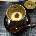 鮨旬美西川 - 梅入り茶碗蒸し