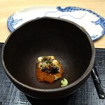 鮨旬美西川 - 鰯西京焼き、イクラ