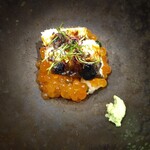 鮨旬美西川 - 鰯西京焼き、イクラ