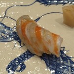鮨旬美西川 - 蒸し車海老