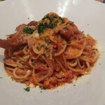 ボーノ - 別の日の チョリソーのトマトソースパスタ（普通サイズ）食欲無い日も あります