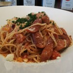 ボーノ - また別の日の チョリソーのトマトソースパスタ（大盛りサイズ） 