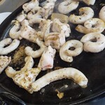 双葉食堂 - 良い感じに焼けてきました