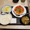 Matsuya - 海老のチリソース定食ポテトサラダセット