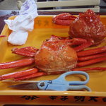 ベニズワイガニ1,000円分（ひっくり返したところ）