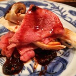 京天神 野口 - ●肉しゃぶ、松茸、山椒ソース