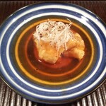 京天神 野口 - ●鯨ベーコンの湯葉巻き