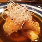 京天神 野口 - ●鯨ベーコンの湯葉巻き