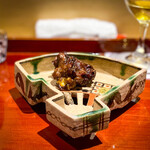 銀座 しのはら - すっぽん　手で食べる