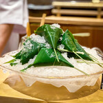 銀座 しのはら - 葛餅　笹の葉