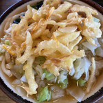 Kinetsuki Udon - まぜご飯定食（中）+天ぷら+キャベツ ¥750+100+50