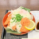 Manyounosato Takaoka - トロッと炙っちゃい鱒丼。
