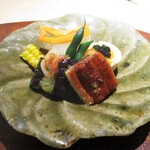 華丸吉日 - 鰻と 旬の野菜の炊き合わせ。　　　　　2020.09.26