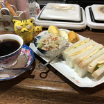喫茶 てるてる坊主 - 玉子サンドモーニング400円（税込）