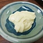みやこ食堂 - マヨネーズ付けてもらう