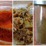 手打ちうどん ムサシ - 激辛唐がらし味噌の脇を固めるすりだねと山椒