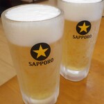 市場食堂 駅前 - サッポロ黒ラベル生ビール