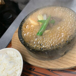Sukiyaki style meat tofu set meal