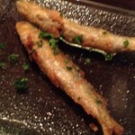 ビストロケンヂ - お口取り～　稚鮎のフリット♪