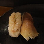 鮨司 吉竹 - ボタン海老、しめ鯖