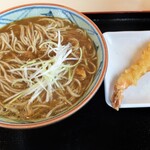 そばの神田 - カレー南蛮そばに海老天