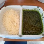 極濃湯麺 シントミ - 【2020.9.27(日)】冷やしトマトもりタンメン(並盛・250g)960円の粉チーズとバジル