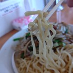 極濃湯麺 シントミ - 【2020.9.27(日)】冷やしトマトもりタンメン(並盛・250g)960円の麺