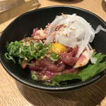 米沢鶏肉店 - 鴨ユッケ