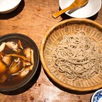土山人 - 柿と牡蠣のつけ汁蕎麦