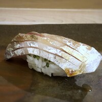 鮨 そえ島 - しま鯵・・この時期の鯵は旨味が濃厚。