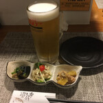 和洋酒彩 のんのん - 生ビールは美味しいよね
