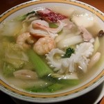 銀座アスター - 海の幸と季節野菜の五目麺（１８９０円）